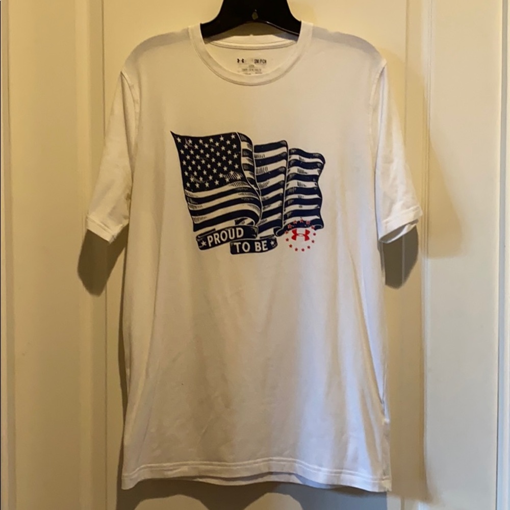UNDER ARMOUR UA Proud to be an American T Shirt S Small $25 GUC